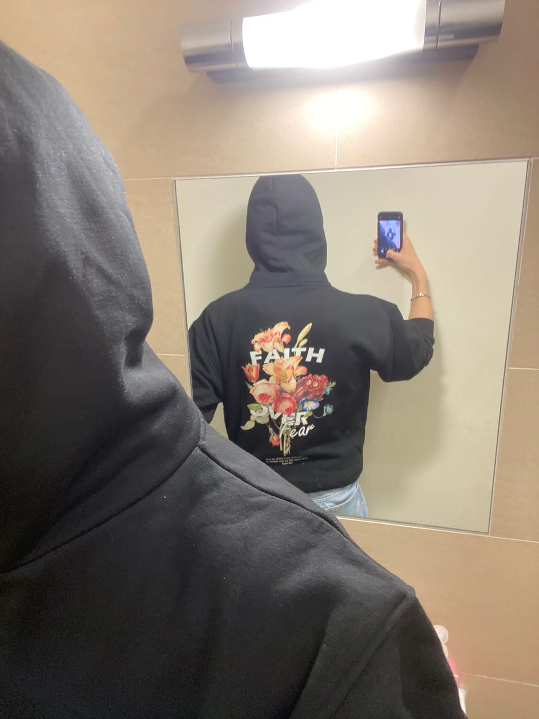 Customer photo review of OVERSIZED HOODIE - FAITH OVER FEAR
