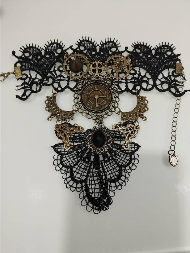 Customer photo review of Gothic Steampunk back hand glove