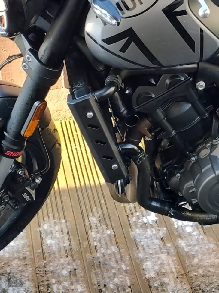 Customer photo review of Triumph Trident 660 Radiator Side Covers