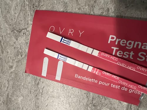 Customer photo review of Pregnancy Test Strips (Ultra-Sensitive)