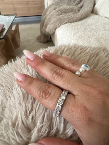 Customer photo review of ICY ICICLE RING 925. - WHITE GOLD