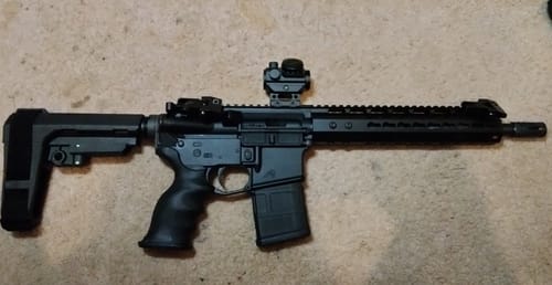 Customer photo review of AR15 10" Slim Keymod Handguard Rail One Piece Free Float with 6 Screws