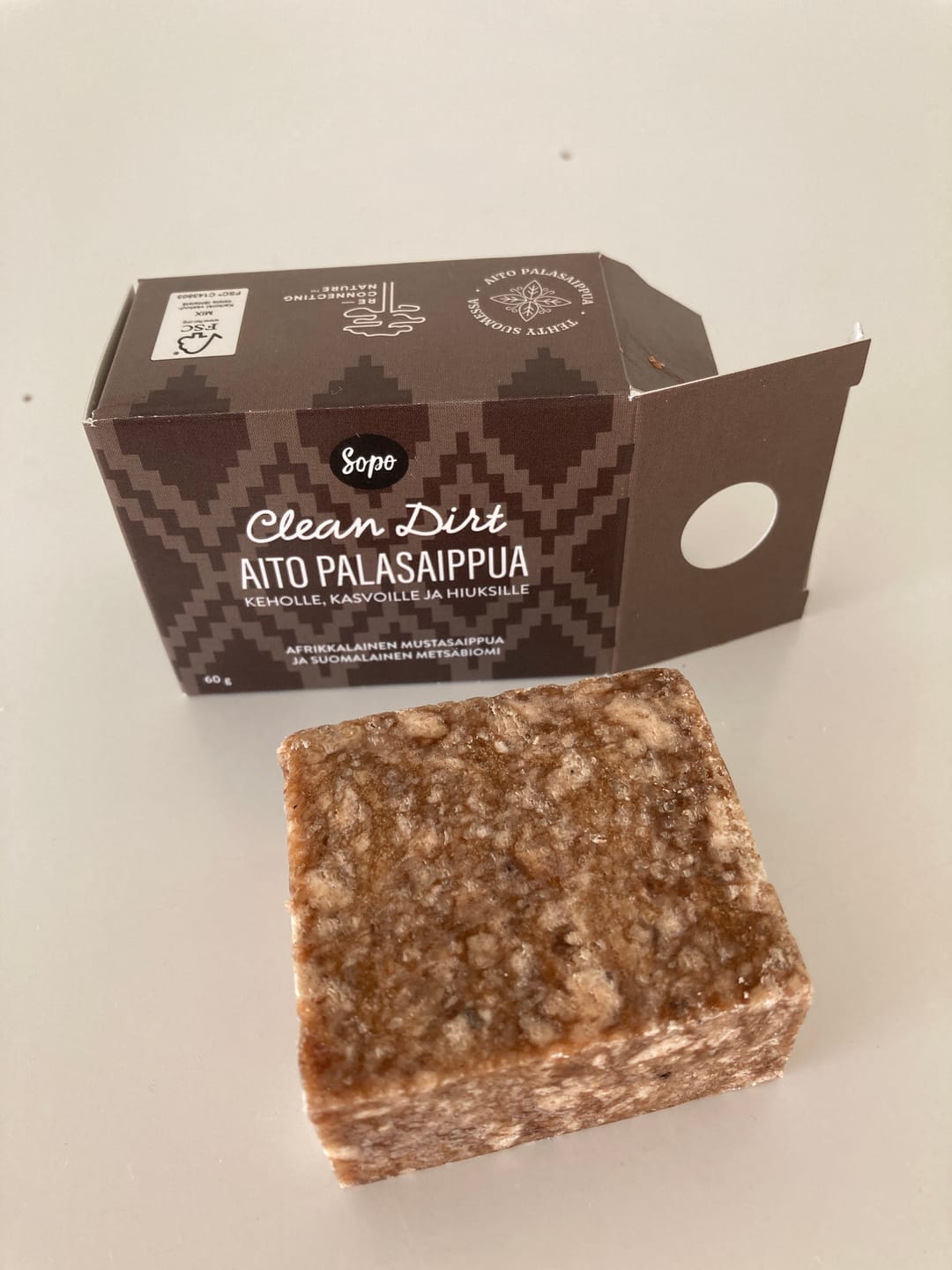 Customer photo review of Metsäbiomi  Palasaippua Clean Dirt