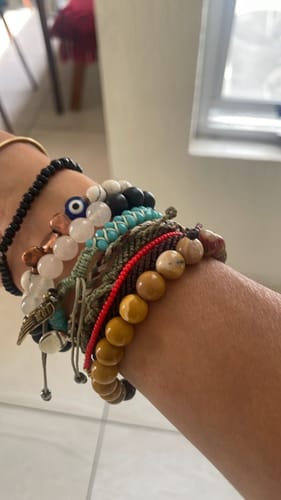 Customer photo review of Pulsera Jaspe Mokaita (8 mm)