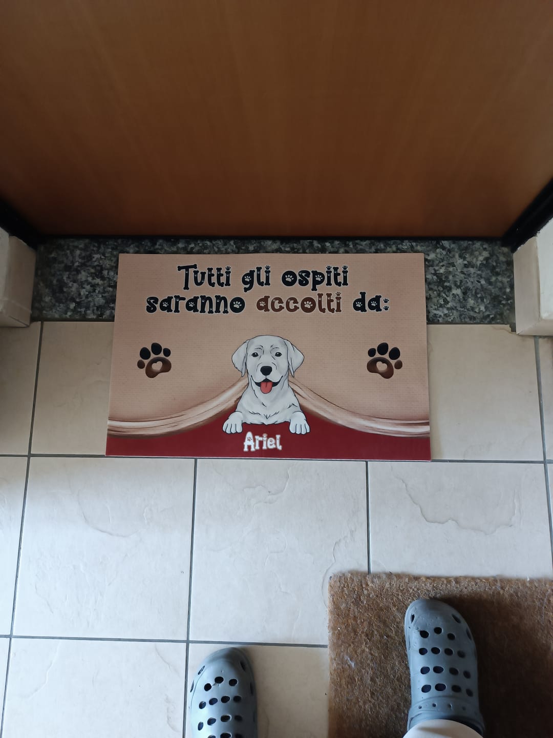 Customer photo review of Animaletti - Zerbino Personalizzabile
