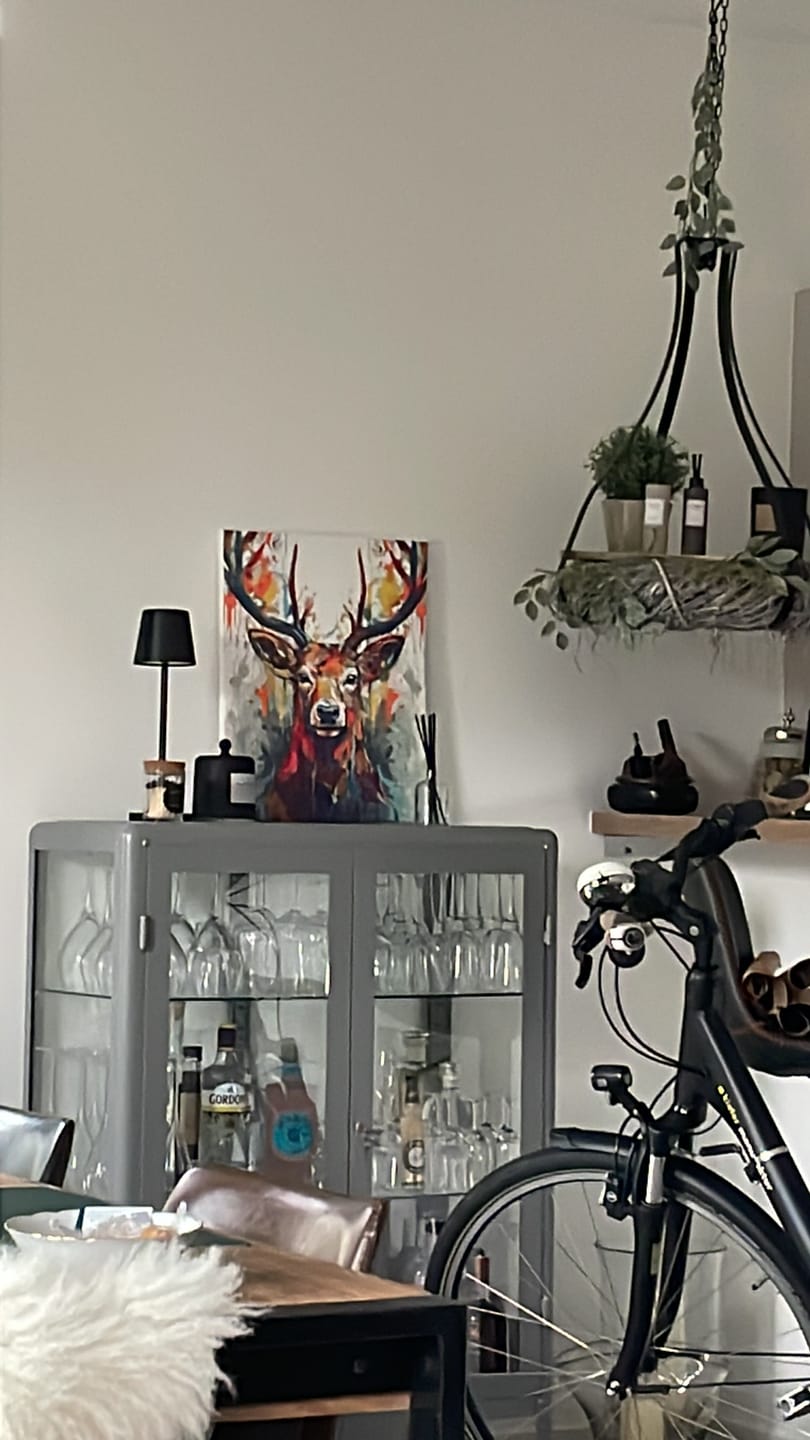 Customer photo review of Hirsch mit buntem Geweih – Malen nach Zahlen