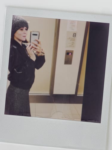Customer photo review of LEATHER BOMBER JACKET