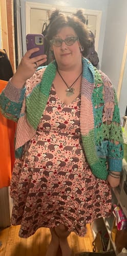 Customer photo review of Possum V-Neck Dress by Eva Rose