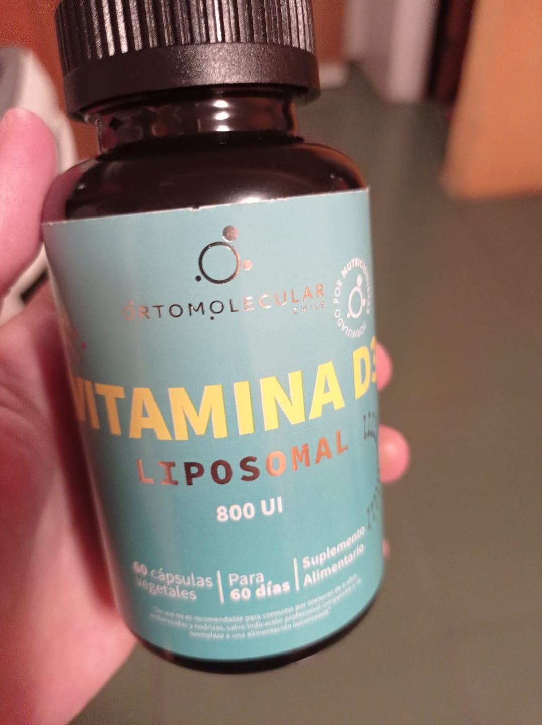 Customer photo review of Vitamina D3 liposomal 800 UI-60 cáps