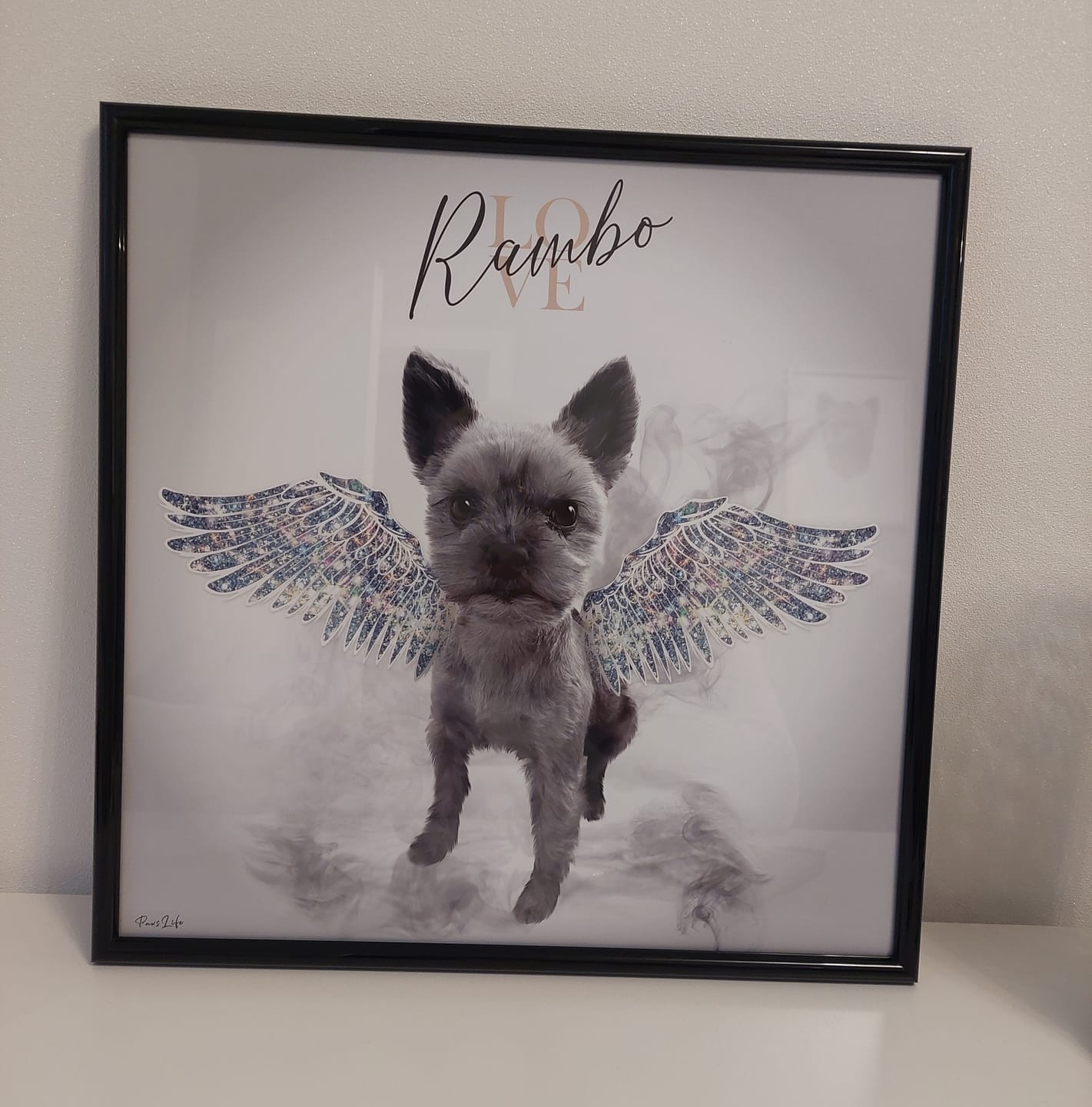 Customer photo review of Personalisiertes Portrait - Diamant Engel Stil