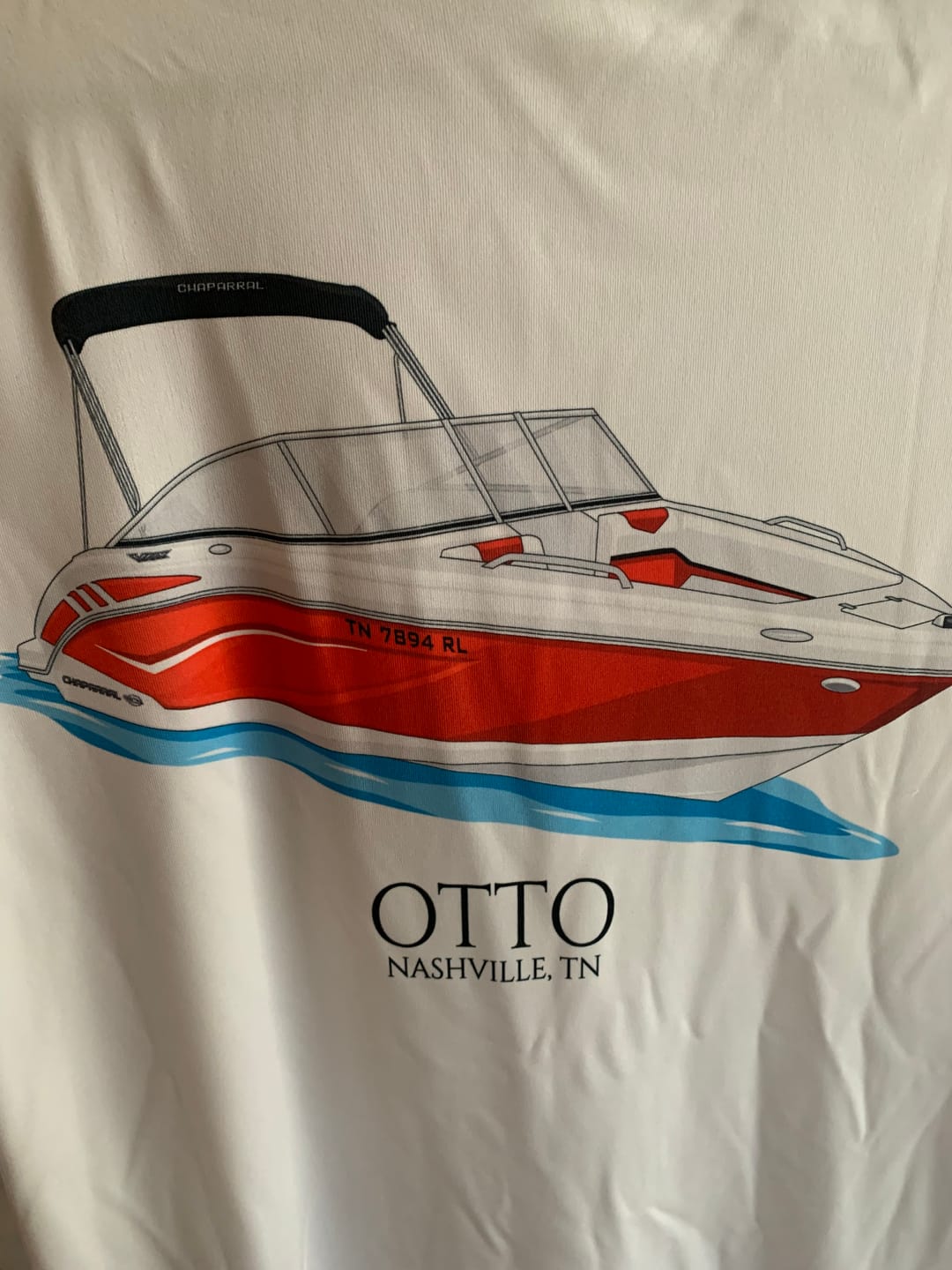 Customer photo review of Mens Captain & Crew Drifit Custom Boat Shirts - Long Sleeves