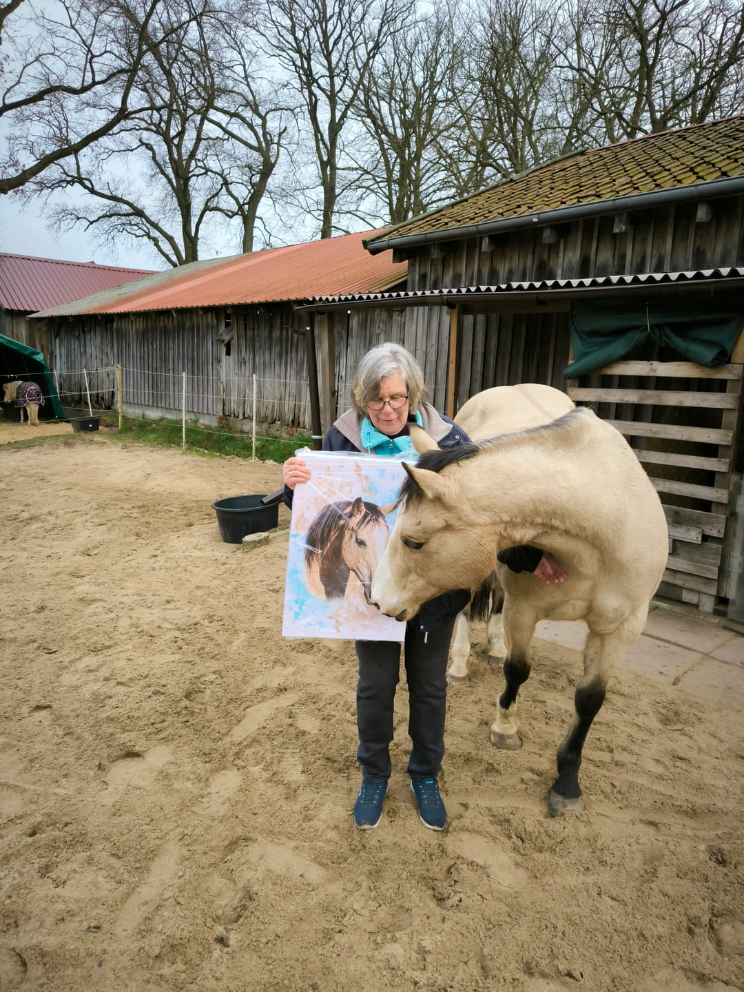Customer photo review of Dein Pferd als Wasserfarben Portrait