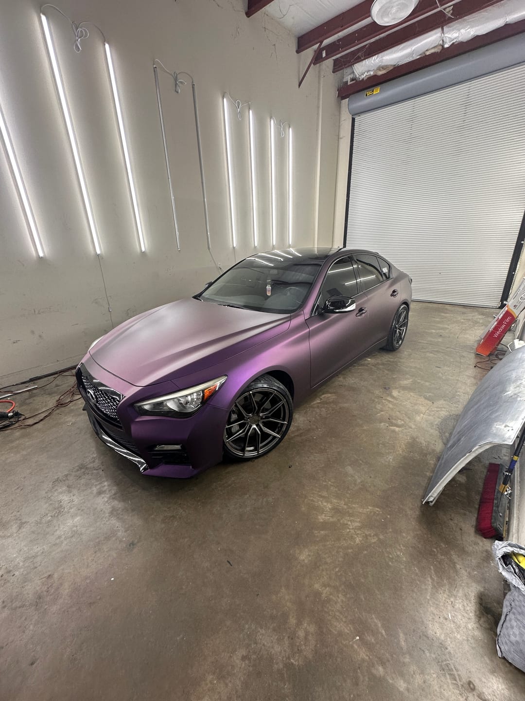 Customer photo review of Matte Russian Violet Vinyl Wrap