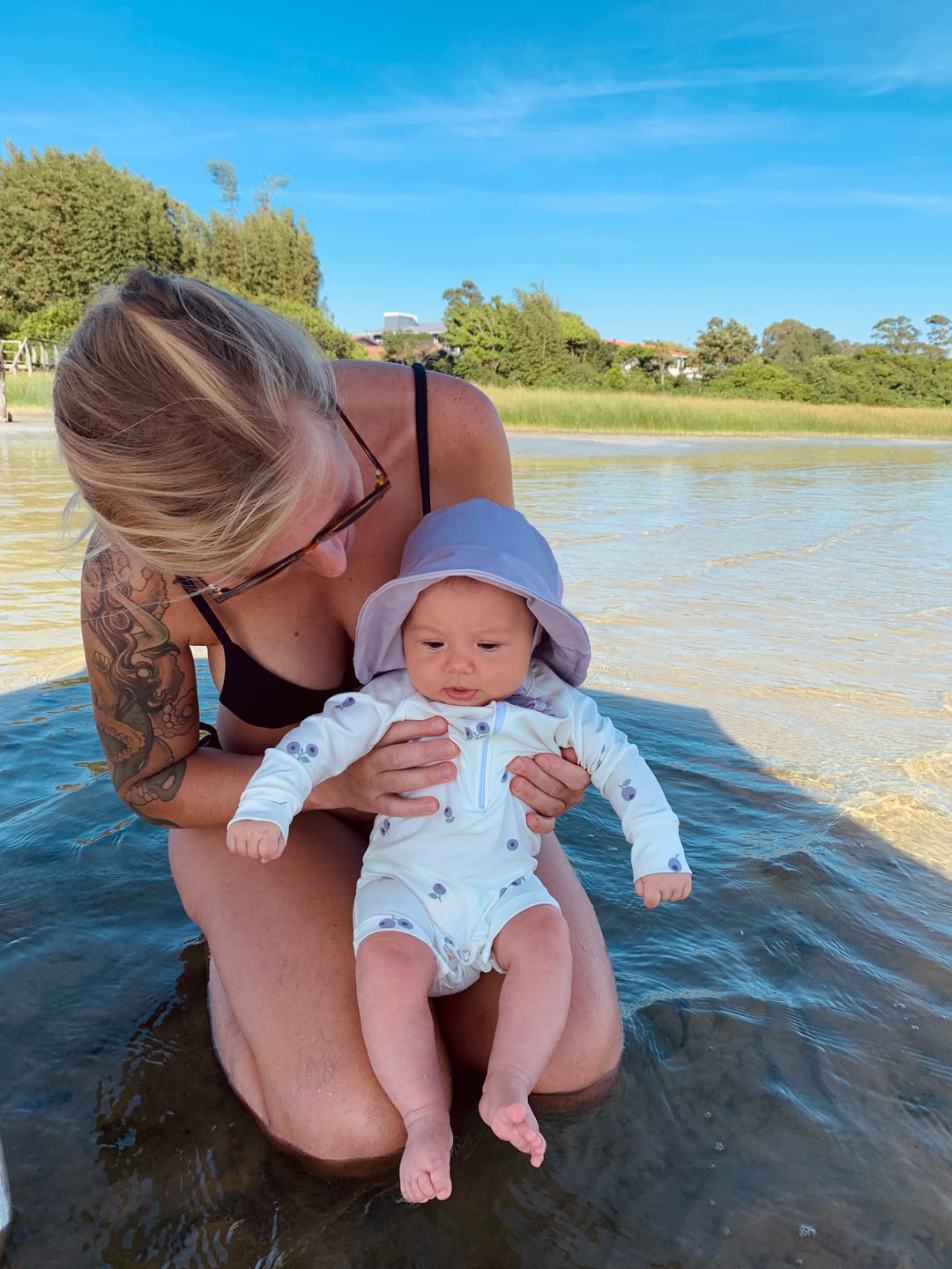 Customer photo review of Chapéu Bucket Hat Infantil Unissex UV50+ | Liso Lilac
