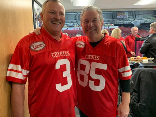 Customer photo review of Custom Red White Mesh Authentic Football Jersey