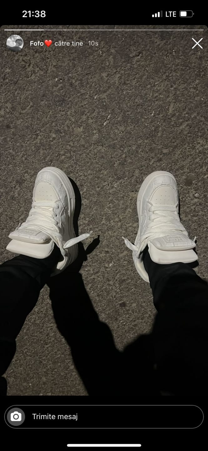Customer photo review of Double Tongue Sneakers