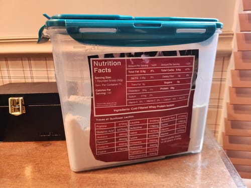 Customer photo review of Whey Protein Unflavored