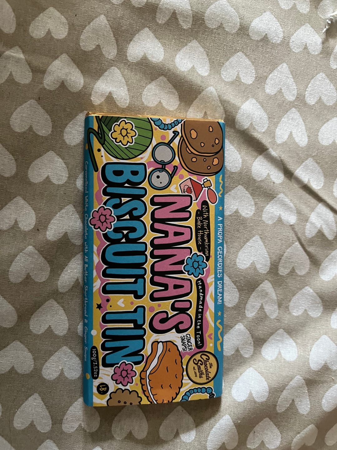 Customer photo review of Nana’s Biscuit Tin Bar 100g