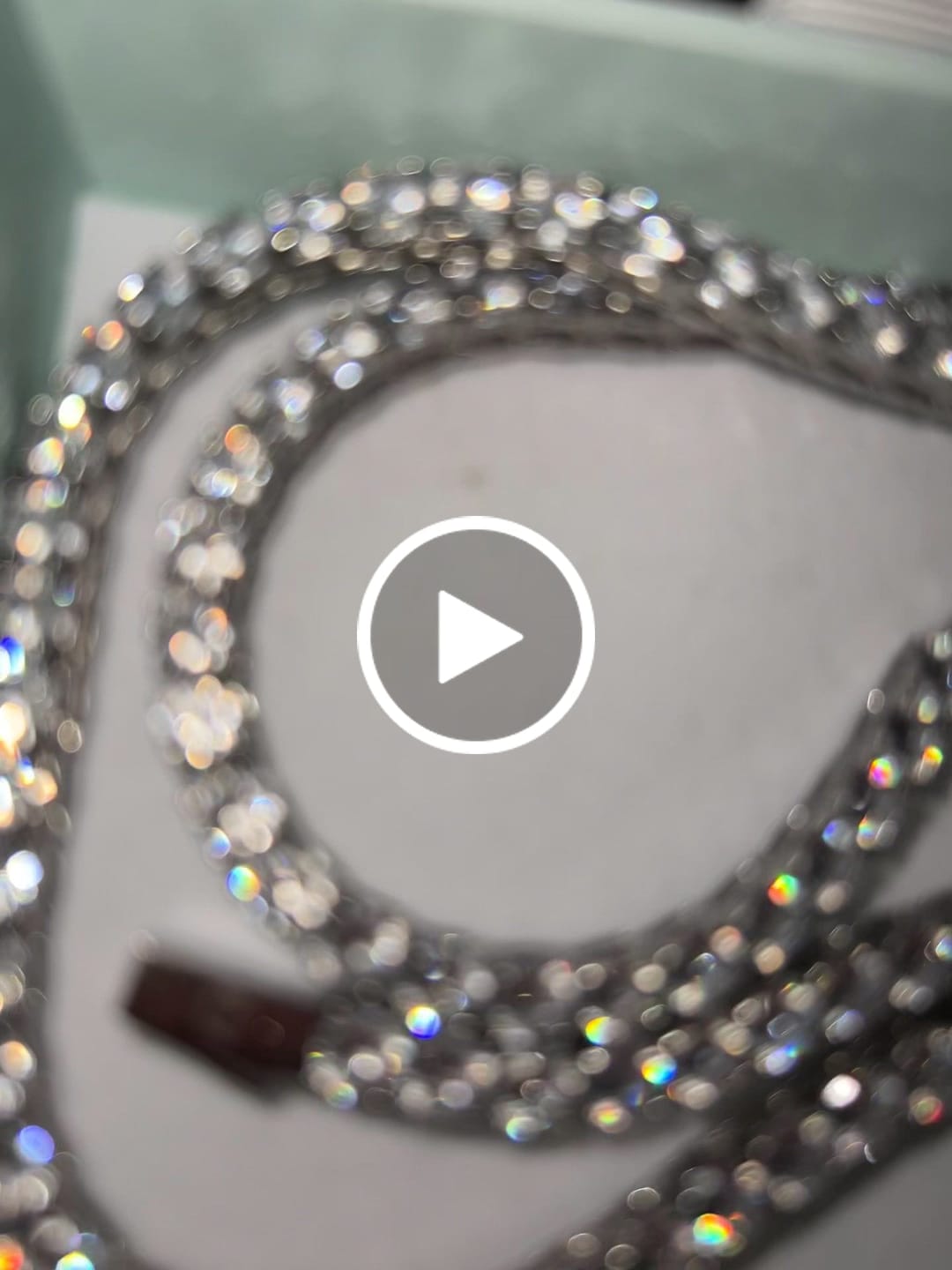 Customer video review of ICE BREAKER CHAIN. - 5MM WHITE GOLD