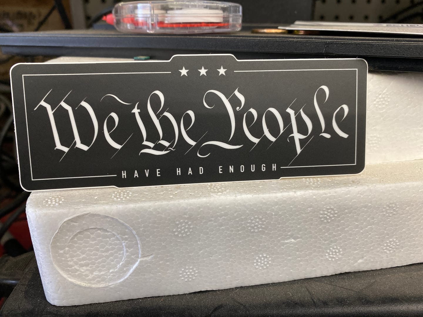 Customer photo review of We the People Decal