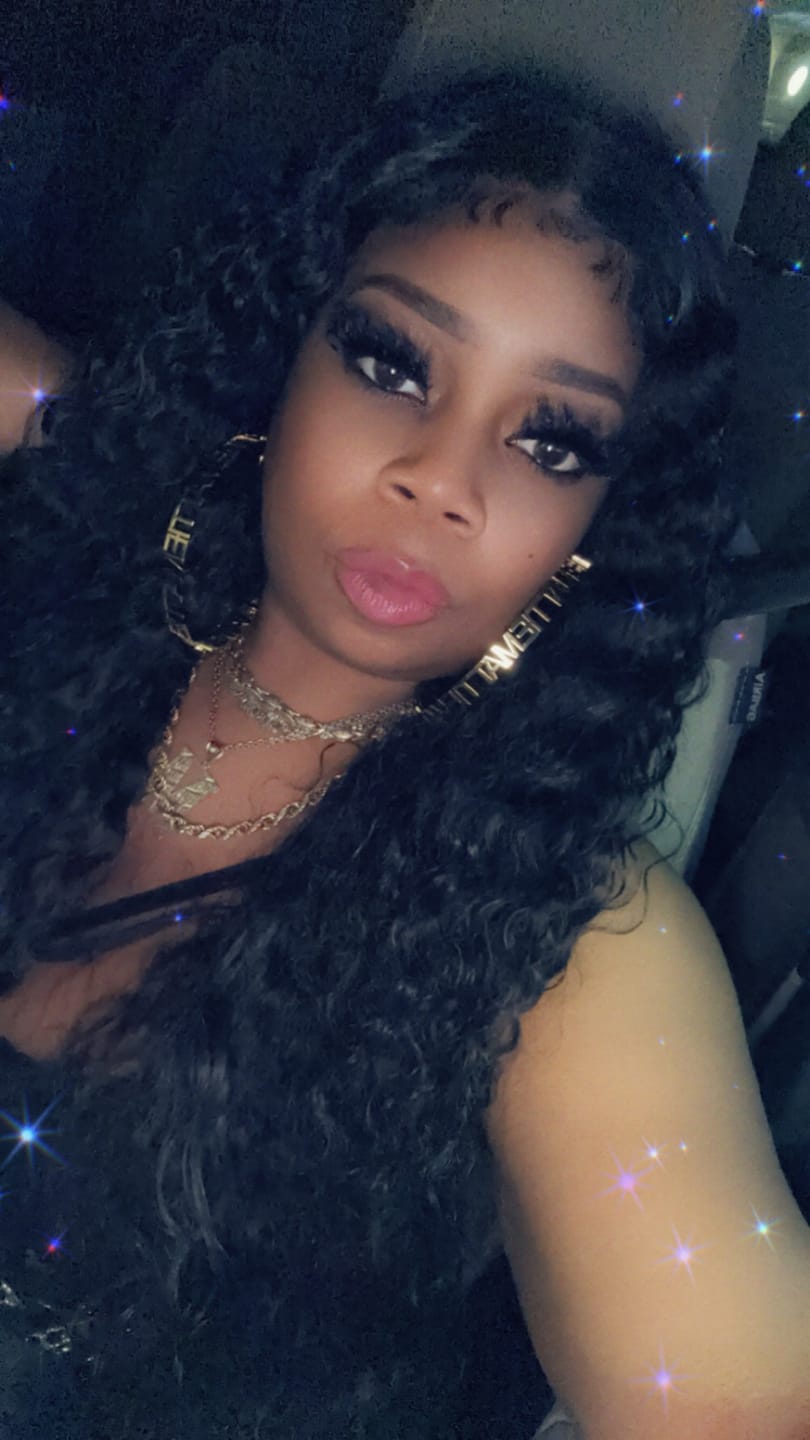 Customer photo review of Hoop Name Earrings