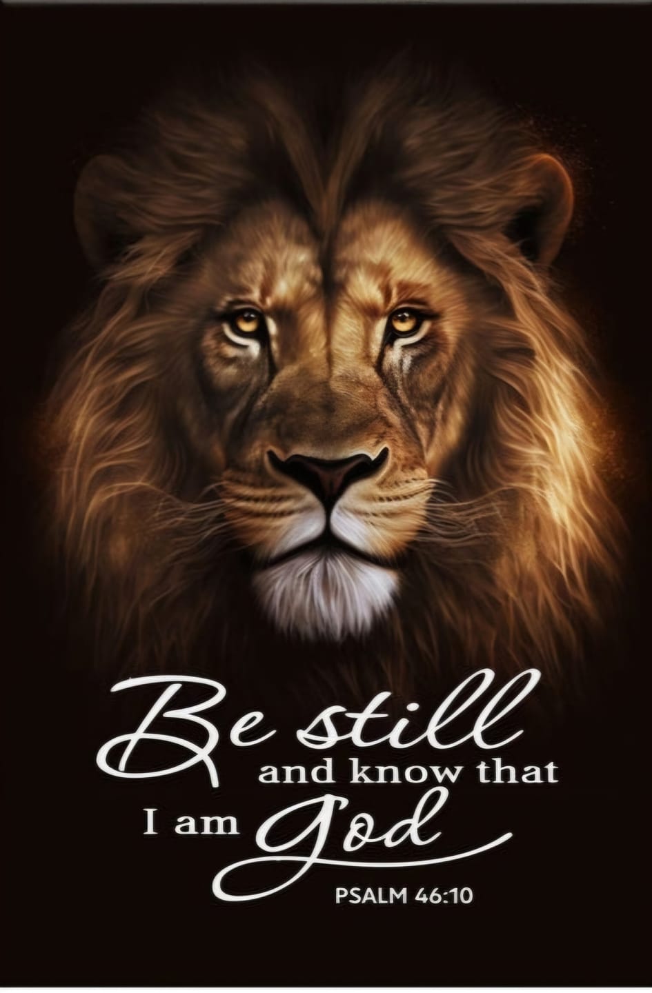 Customer photo review of Lion of Judah, Be still and know that I am God phone case, Bible verse phone cases