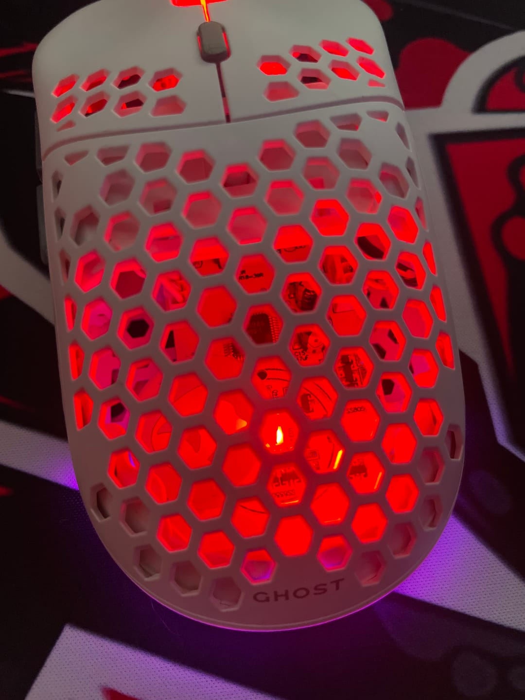 Customer photo review of Ghost M1 UltraLight Gaming Mouse - White
