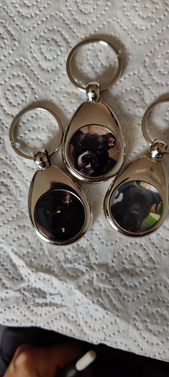 Customer photo review of Schlüsselanhänger-Bundle Tropfen 3x dein Foto für nur 19,90 €