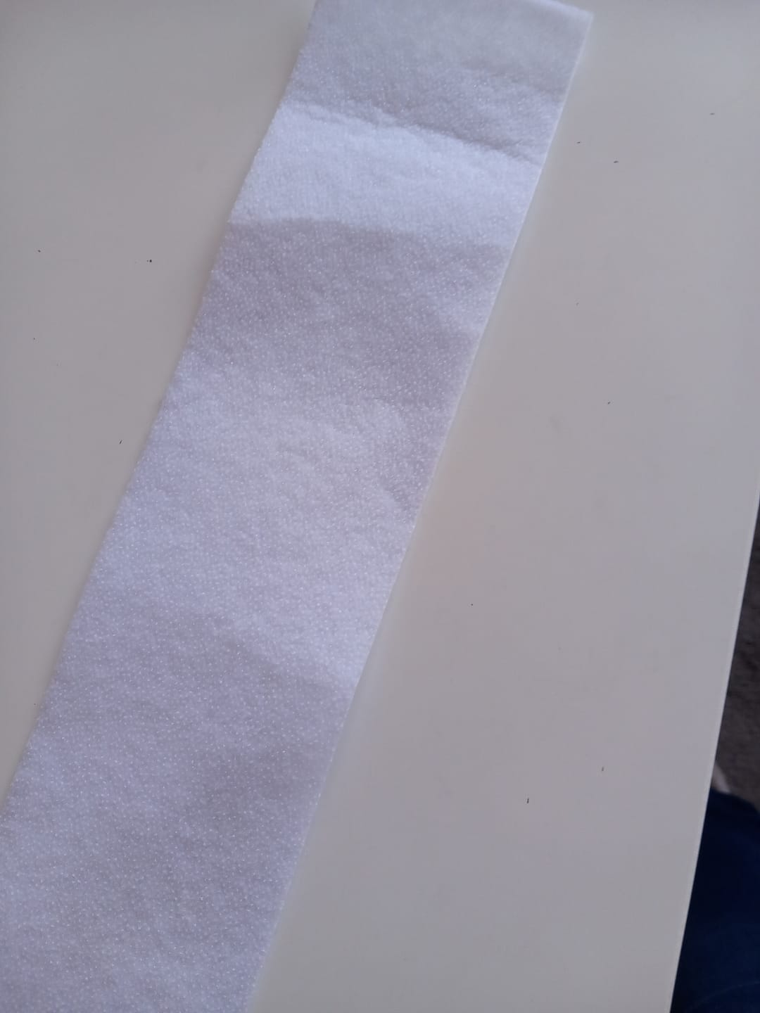 Customer photo review of Iron-On Fusible Fleece (Wadding) 90cm Wide- White