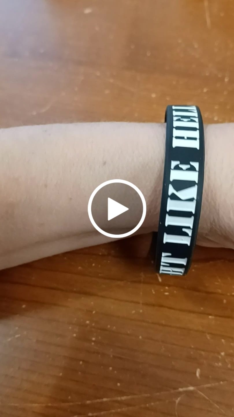 Customer video review of Fight Like Hell Wristbands