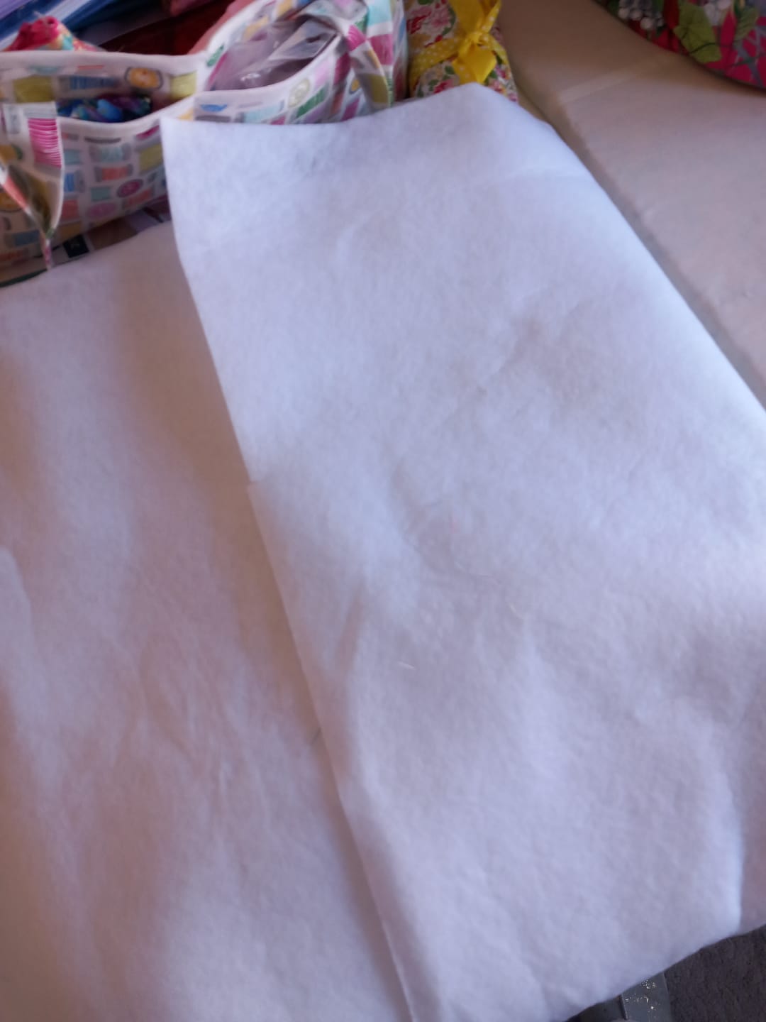 Customer photo review of Iron-On Fusible Fleece (Wadding) 90cm Wide- White