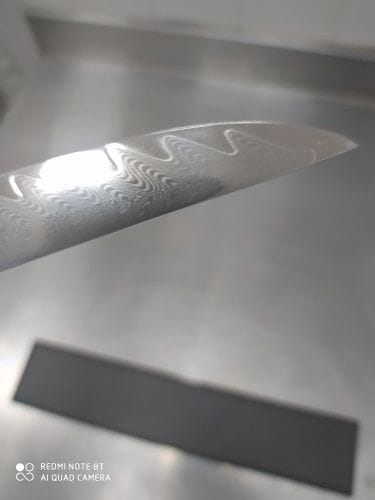 Customer photo review of "Tsunami" 15-Piece Japanese Damascus Steel Knife Block Set