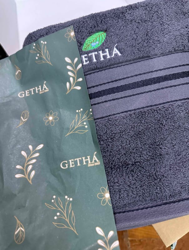 Customer photo review of Getha Lux Towel - Dark Grey