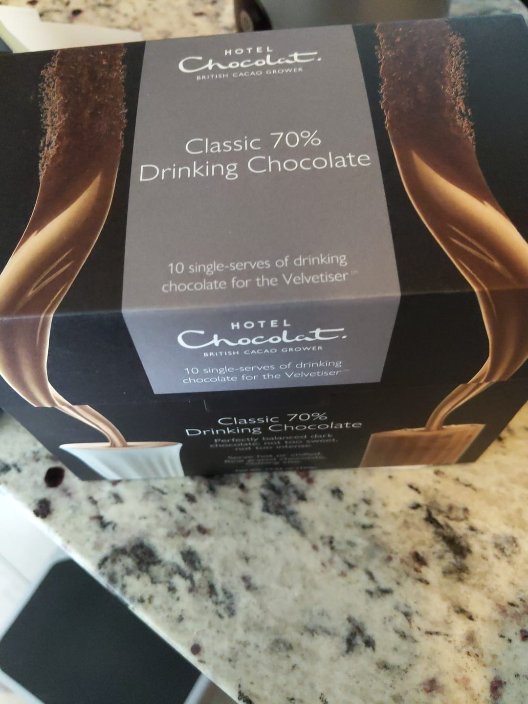 Customer photo review of Classic 70% Hot Chocolate Flakes
