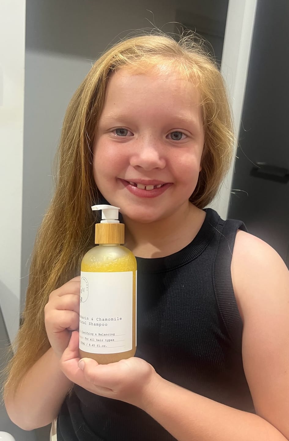 Customer photo review of SHAMPOO, CONDITIONER & HAIR BRUSH BUNDLE