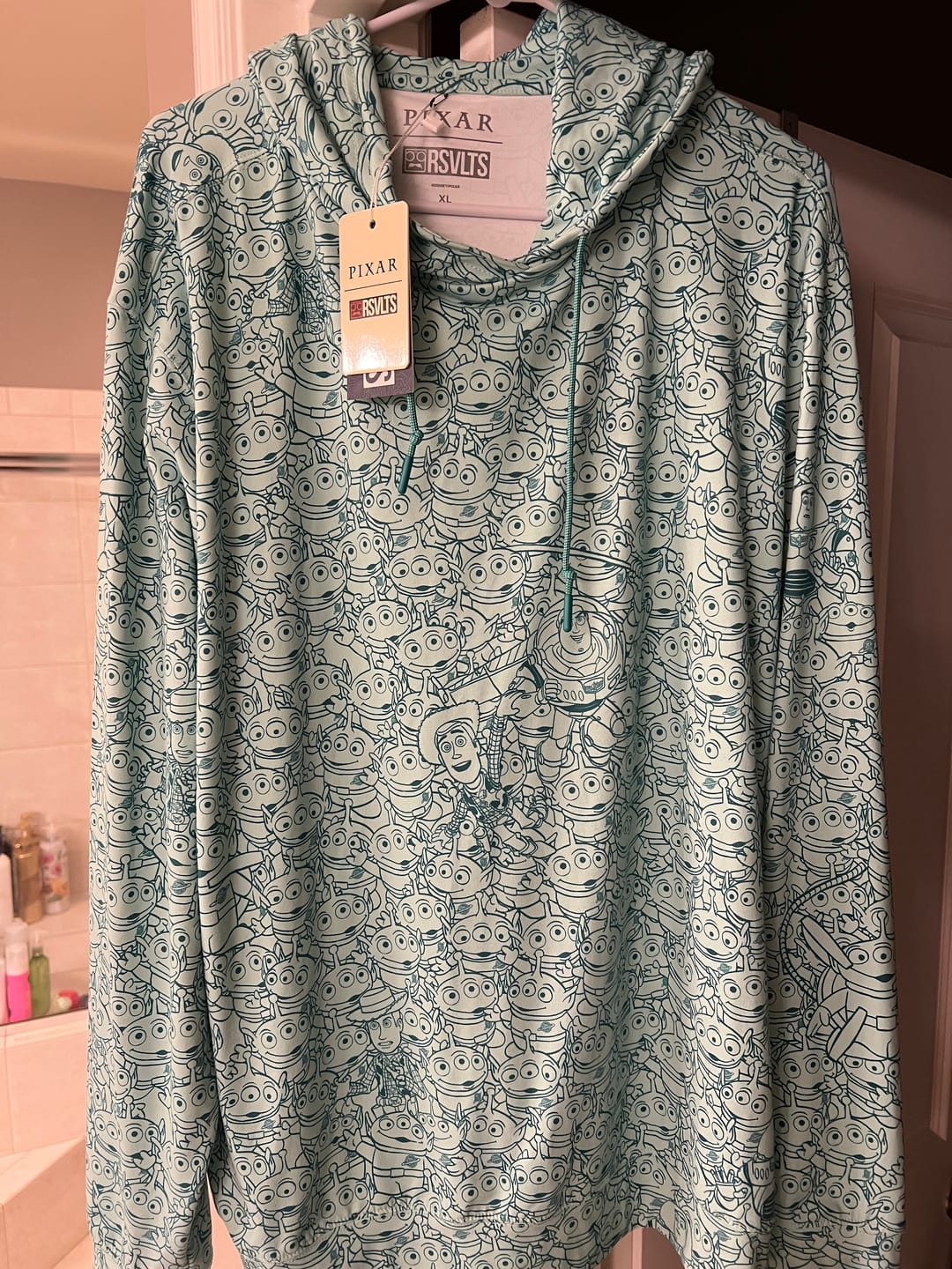 Customer photo review of Disney and Pixar Toy Story “The Crane Escape” – Performance Hoodie