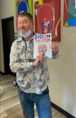 Customer photo review of Joe Biden Fan Club Prank Package