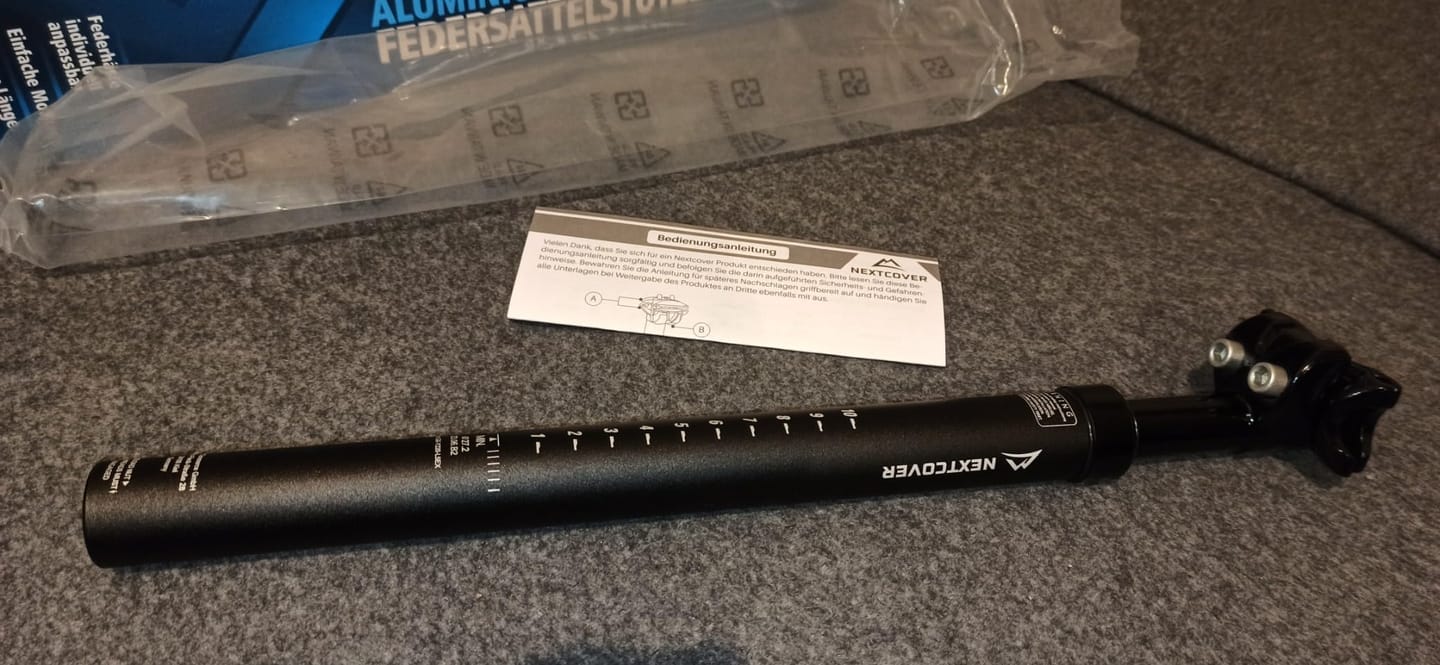 Customer photo review of ComfortSet - Fahrradsattel & gefederte Sattelstütze