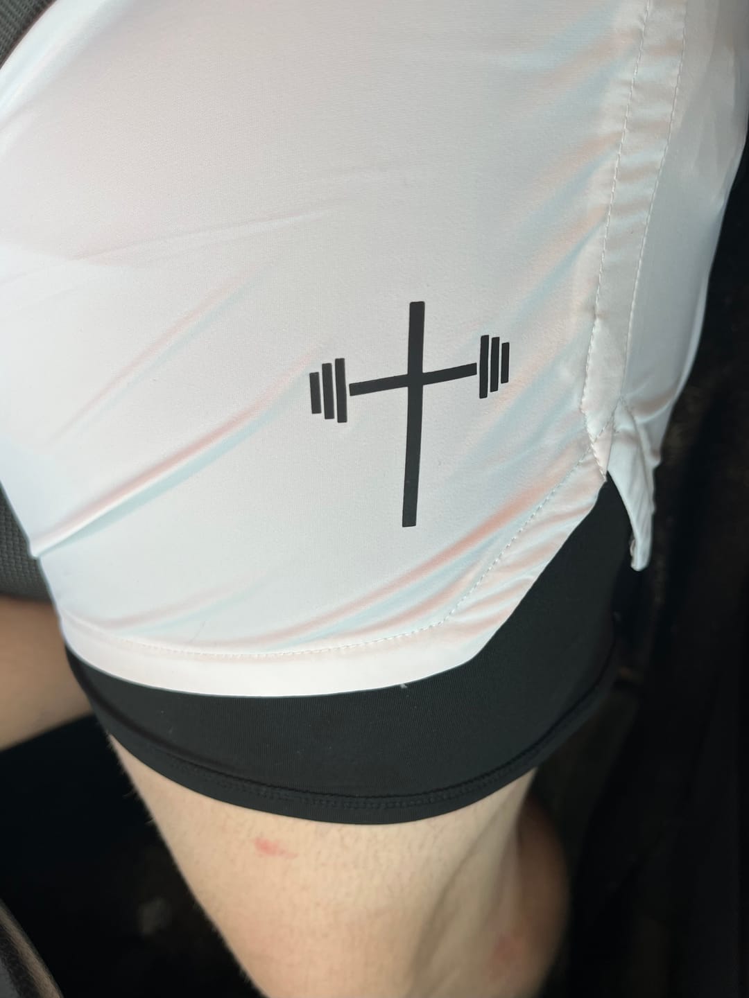 Customer photo review of Liner Shorts 7" - White