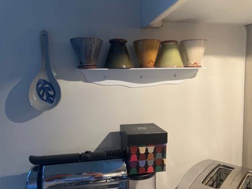 Customer photo review of FOLD Wavy Shelf 350