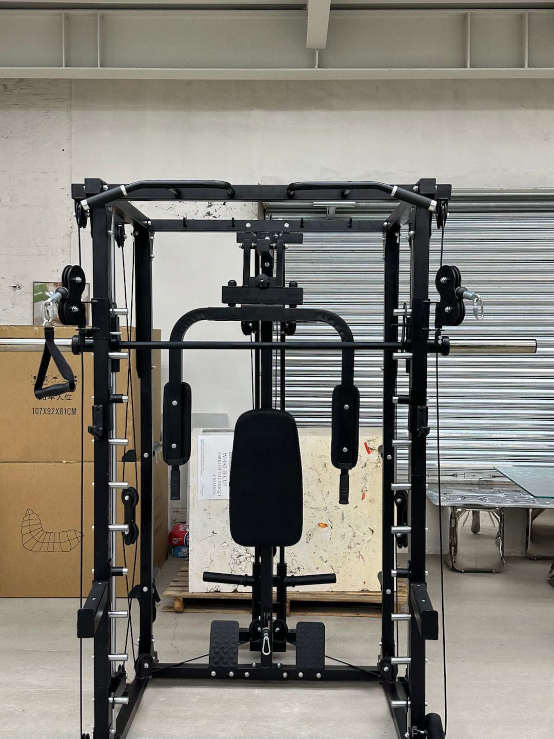 Customer photo review of EVOLPOW M2A Brute All-in-One Smith Machine Home Gym