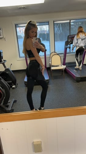 Customer photo review of Leggings Extra Sex Push-Up Black Skin