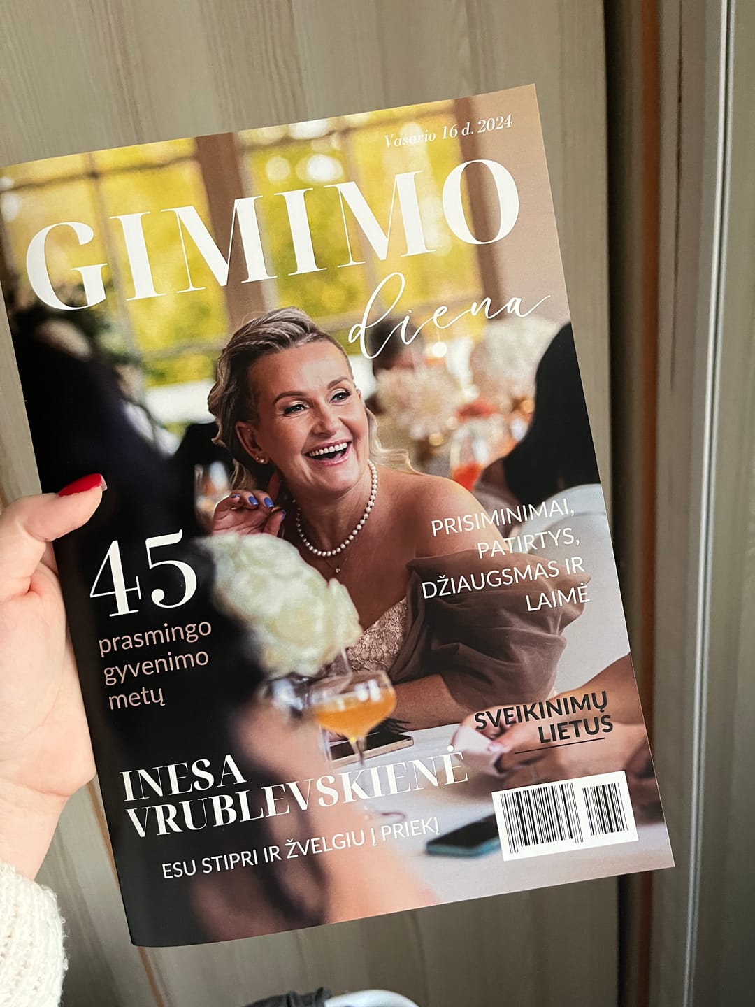Customer photo review of Žurnalo maketas "Gimimo diena"