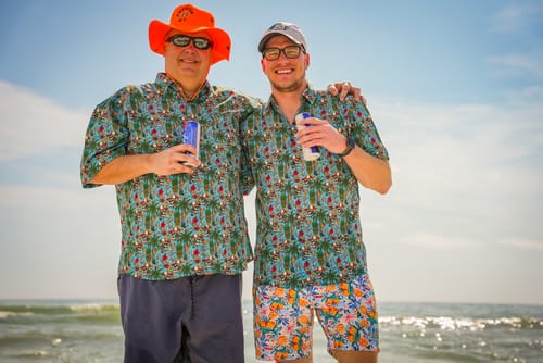 Customer photo review of Super Stretch - Pineapple Cash Hawaiian Shirt