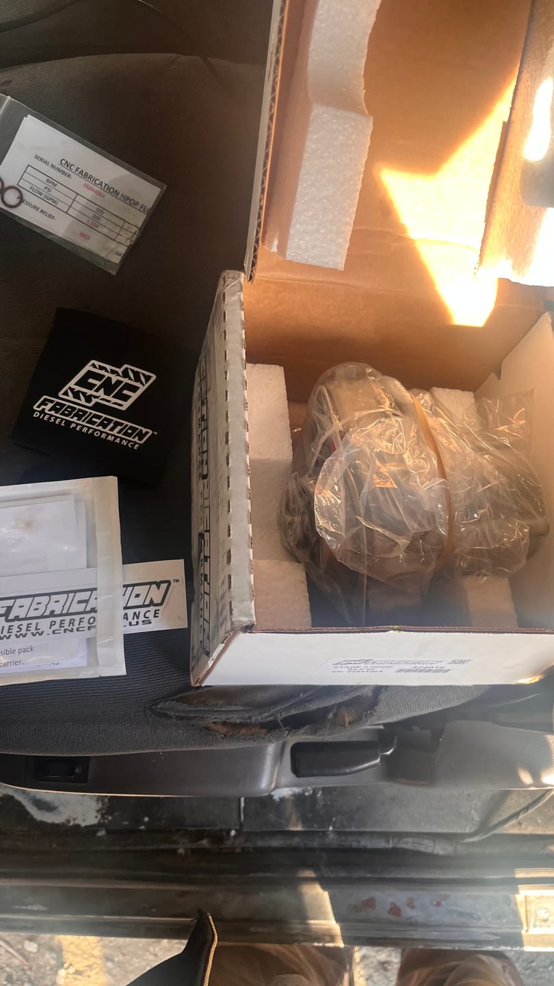 Customer photo review of CNC FABRICATION 7.3L STAGE 2 HIGH PRESSURE OIL PUMP