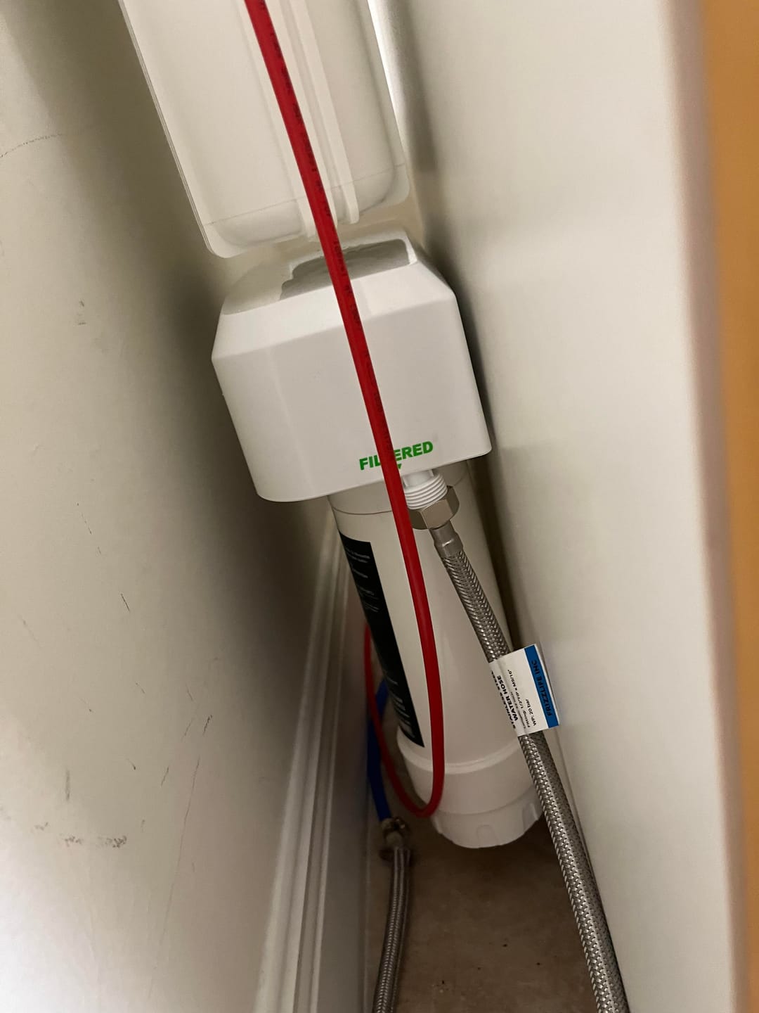 Customer photo review of Frizzlife 3-Stage Under Sink Water Filter System SK99-NEW, Direct Connect