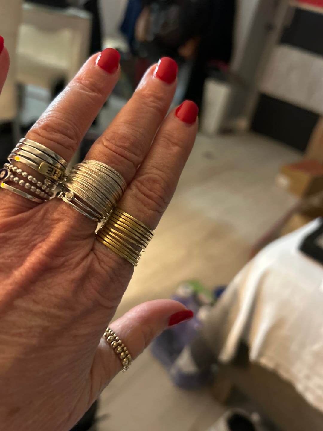 Customer photo review of White Sand Spiral Ring