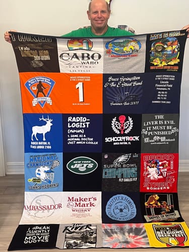 T-shirt quilt featuring new york jets by Ira from FL