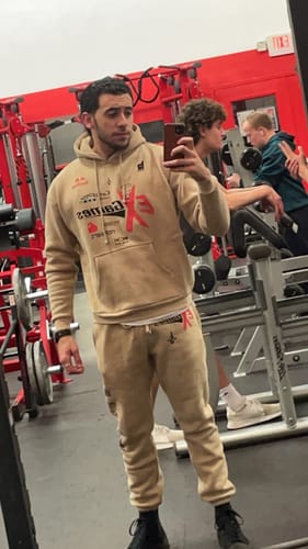 Customer photo review of Ex Games Sweat Set - Tan