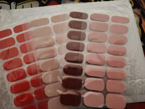 Customer photo review of Glamour Gel-Folien - für Nägel wie aus dem Studio